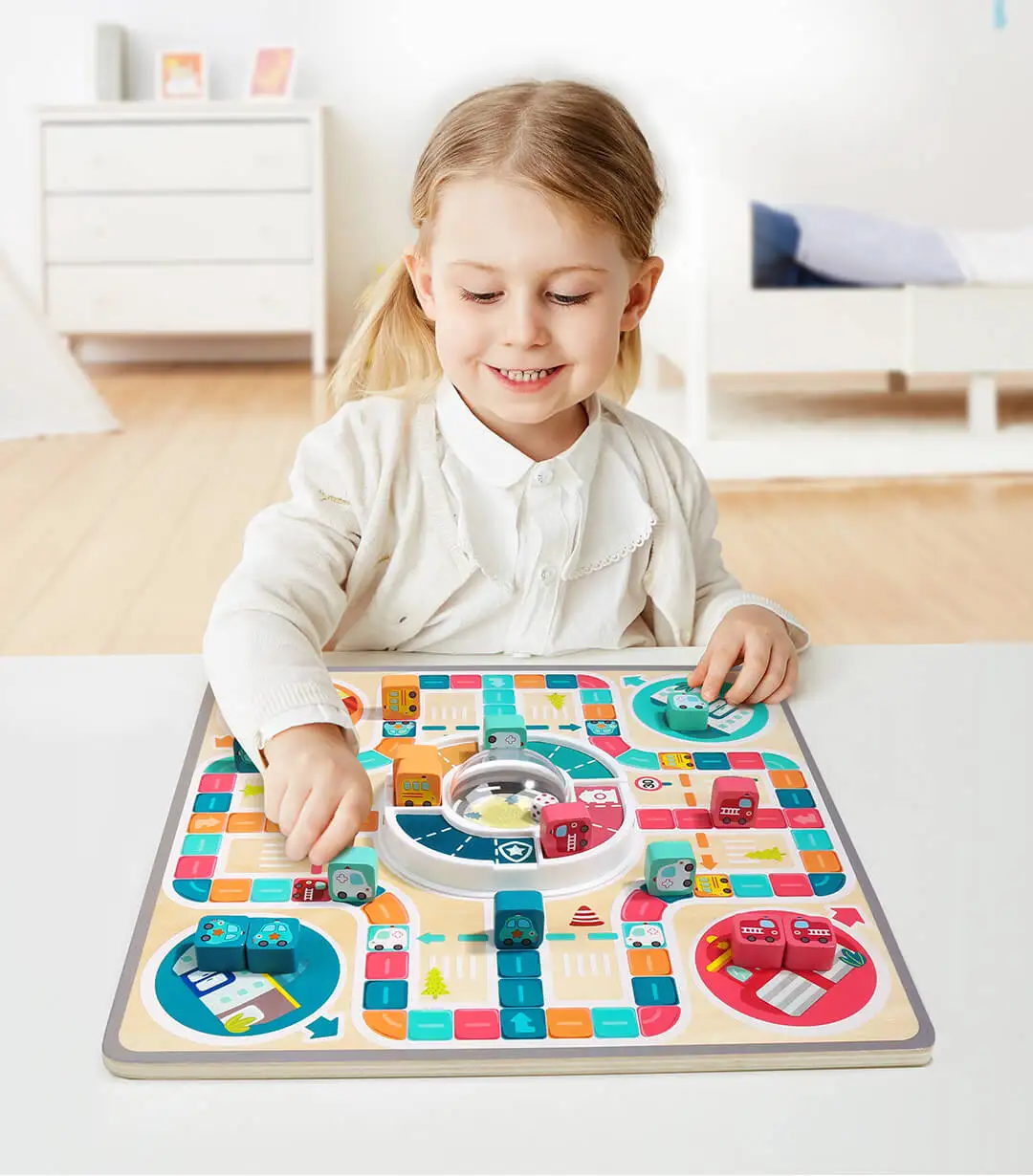 Xiaomi Topbright Auto City Flying Chess Theme Board Game Double-sided Board Double-sided Gameplay For Children over 3 years old