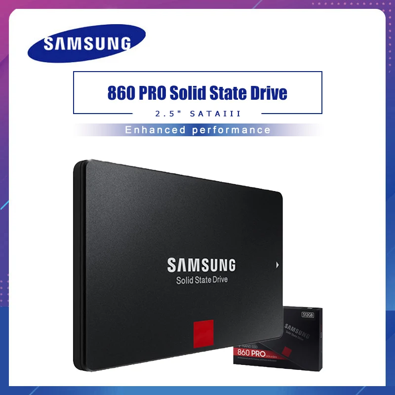 Samsung Ssd 860 Pro 256gb 512gb 1tb Hd Internal Solid State Disk 256g Ssd Sata3 2.5" Hhd Mlc Hard Drive For Laptop Desktop Pc - State Drives - AliExpress