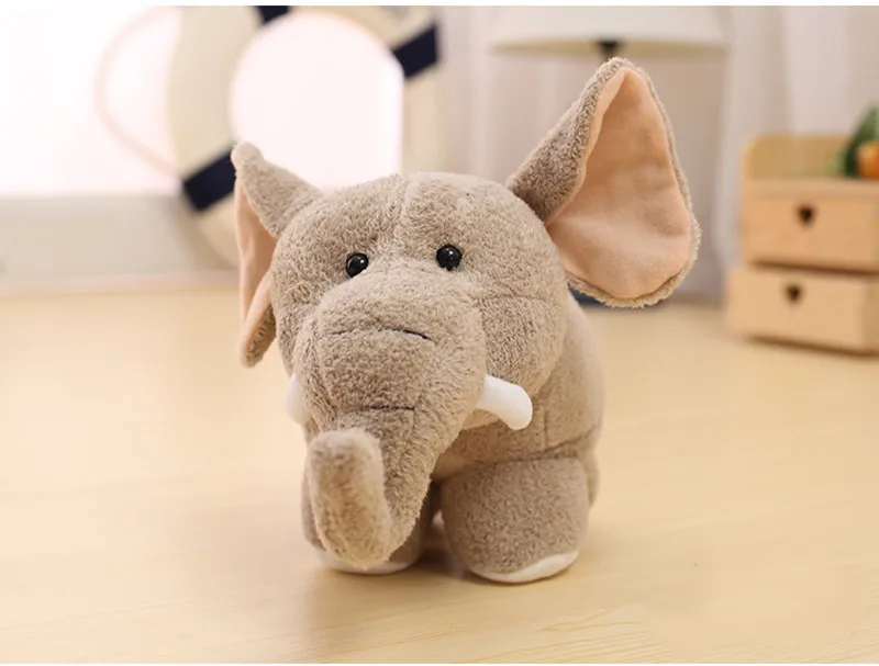 Cute Q Hippo Plush Doll Elephant Stuffed Toy Accompany Sleeping Doll Bedtime Story Educational Toy1