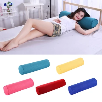 

Lightweight Round Soft Back Neck Roll Pillow Orthopedic Sleeping Pillow Leg Back Foot Lumbar Support Bolster for Home & Travel