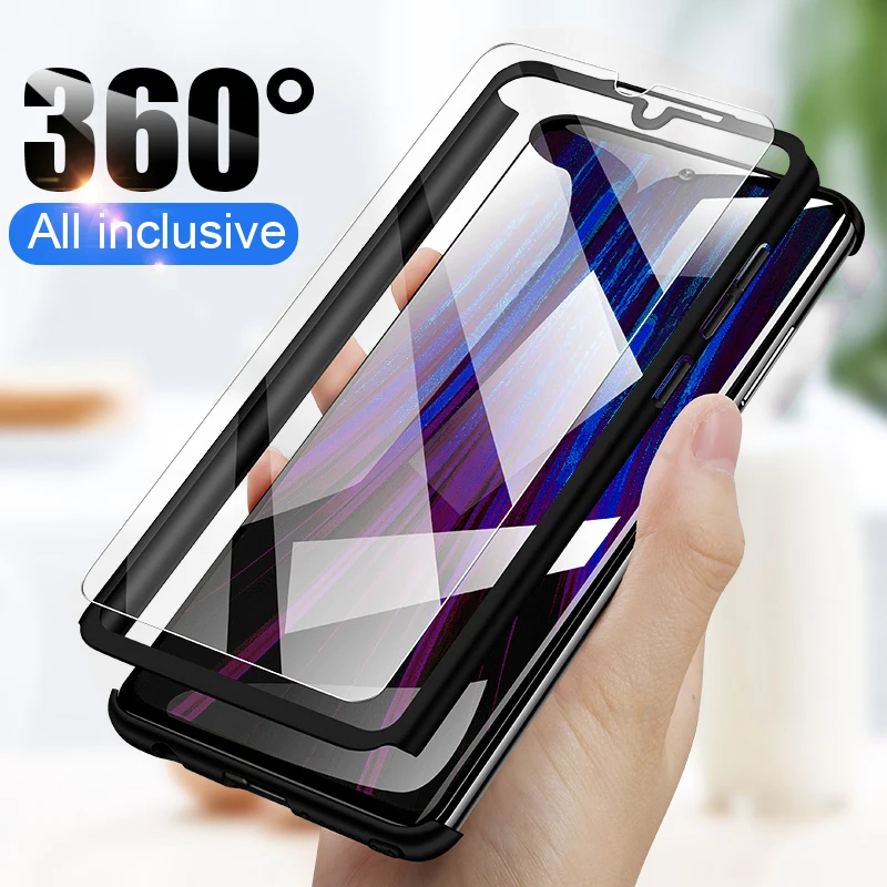 

360 Full Cover Phone Case For Huawei P smart Plus Z 2019 Honor 8X 8S 8A 8 9X 9 10 20 lite Play 9i 10i With Tempered Glass Cases