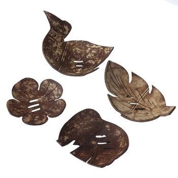 

1PC Creative Handmade Natural Coconut Wooden Soap Box Bathroom Soap Dish Box Container Tub Storage Rack Soap Holder