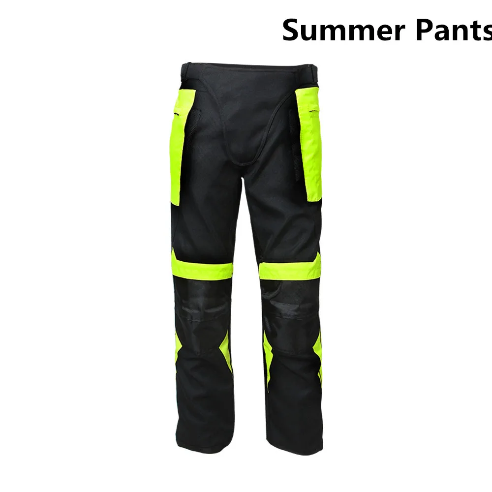 Summer Pants Мотоциклетная куртка и брюки для девочек дышащая Летняя Сетка зима теплая гоночный костюм мотоцикл для верховой езды, отражающиеся Предупреждение Костюмы JK-21 - Цвет: Summer Pants