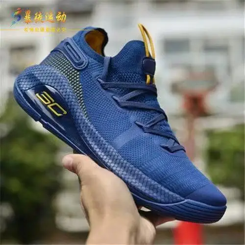 Карри 6 Баскетбольные кроссовки с высоким берцем zapatillas hombre Deportiva кроссовки с подушками Размер 39-46 - Цвет: Коричневый
