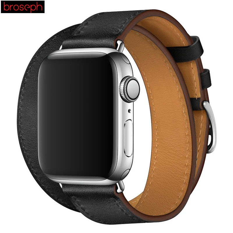 Ремешки для часов Apple Watch 4 Band 40 мм 44 мм 38 мм 42 мм ремешок из натуральной кожи для Iwatch 4 3 2 1 браслет для часов