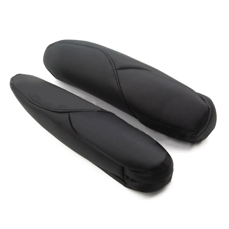 

For Honda CRV 10-17 Synthetic Leather Seat Armrest Cover Shell Trim Black 1 Pair