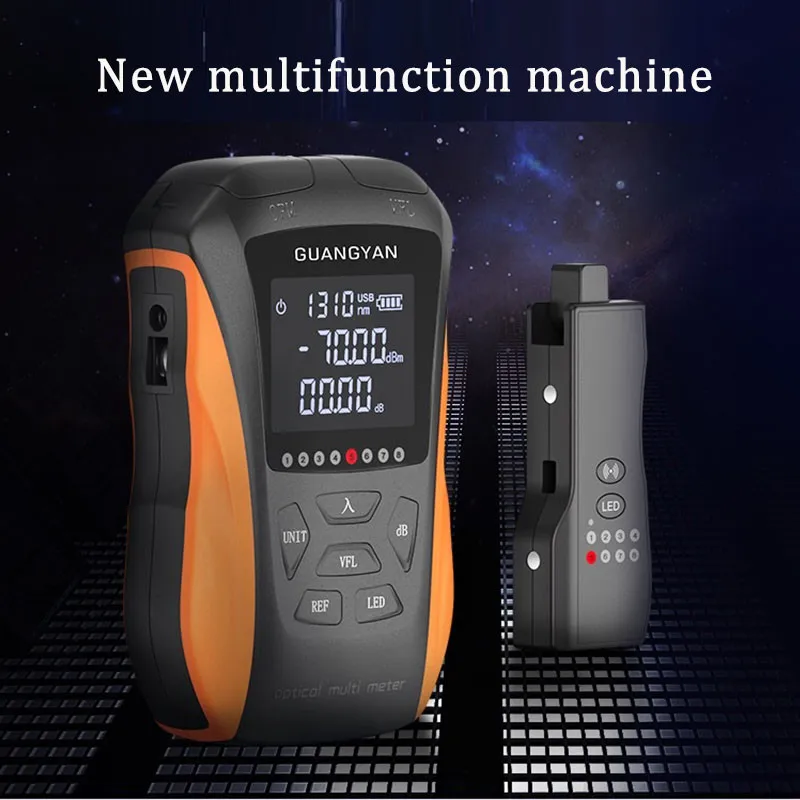 FTTH Mini 6 in 1 Optical Power Meter ftth OPM Fiber Optical RJ45 Cable Tester LED red light source Free Shipping