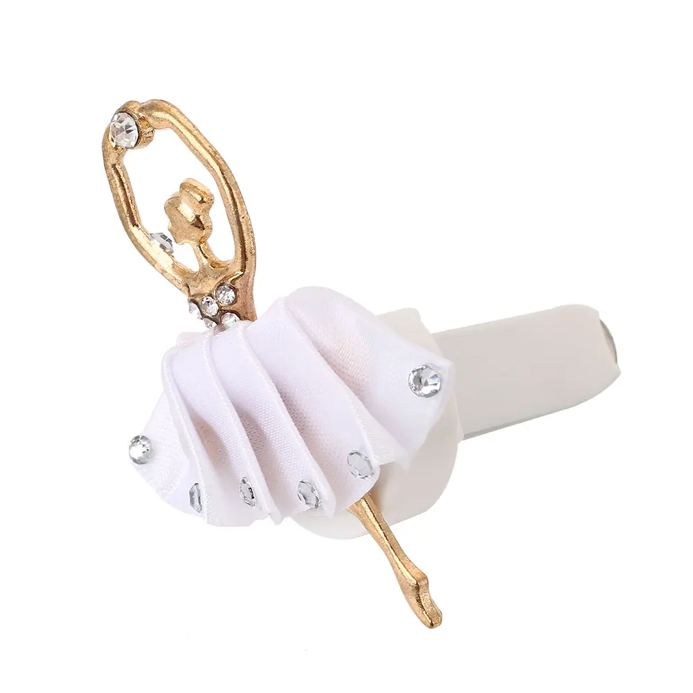 Perfume Clip Air Freshener Universal Perfume Base Clip Fragrance Decor Dancing Girl Multicolor Premium - Color Name: White