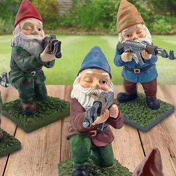 Funny Army Garden Gnome  1