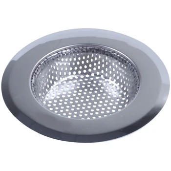 

4 Packs Kitchen Sink Strainer Stopper-4.4 inches Diameter Stainless steel Drain Filter,Silver
