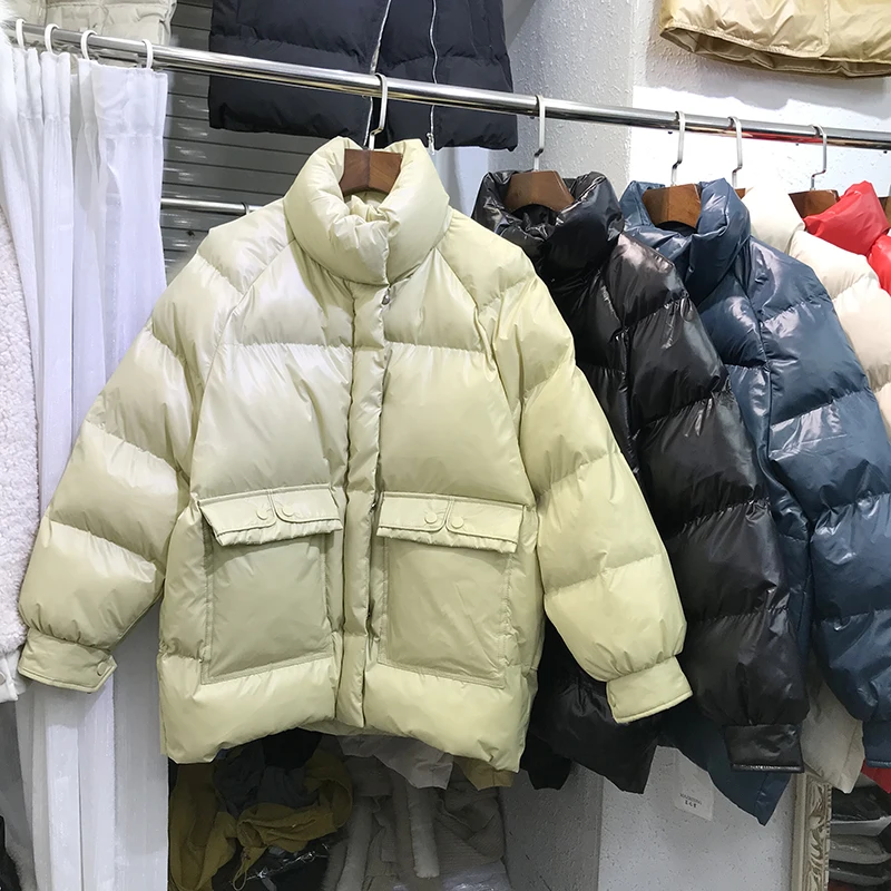 Женская одежда из хлопка, короткий параграф, новинка, Корейская версия, свободная одежда ins, плотное зимнее пальто