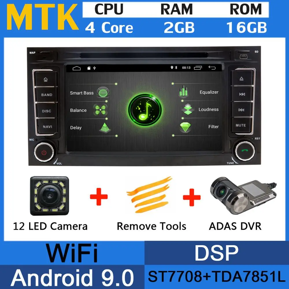 5 USB порт Android 9,0 Восьмиядерный автомобильный dvd-плеер для Volkswagen VW Touareg 2004-2011 T5 Multivan/Транс порт er 2004-2009 Автомагнитола - Цвет: MTK-Adas