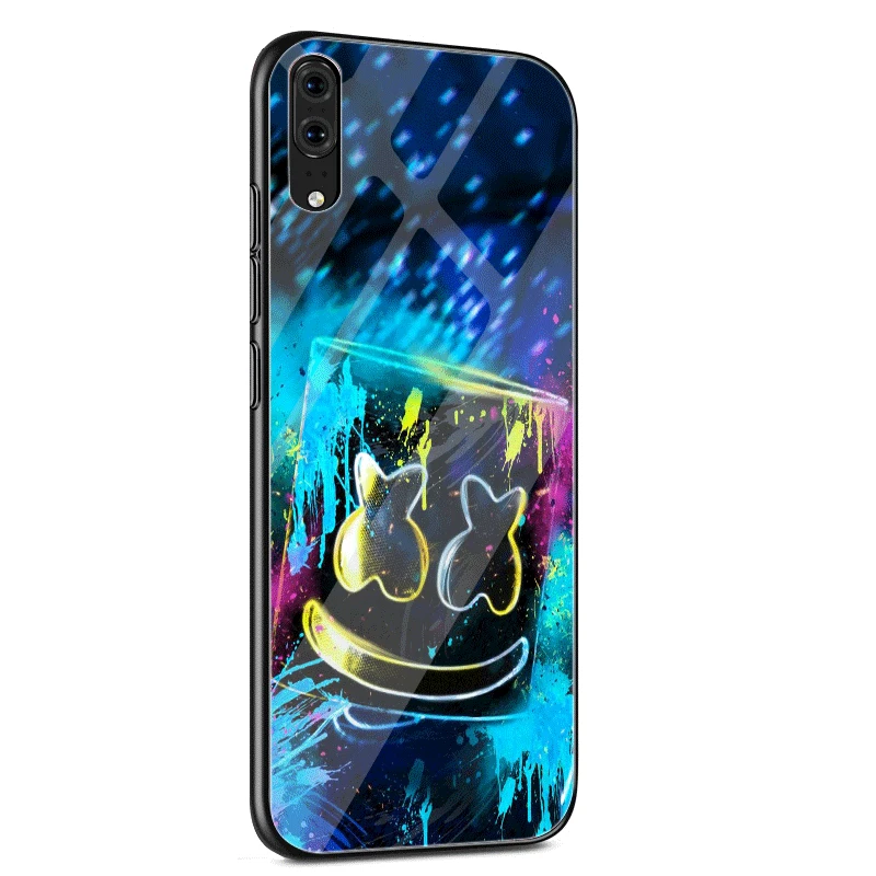 Чехол для huawei P30 P20 P Smart P10 Y6 7A Y9 Honor 8X9 10 mate 20 Pro Lite fashion Smile face marshmello Cute - Цвет: G8