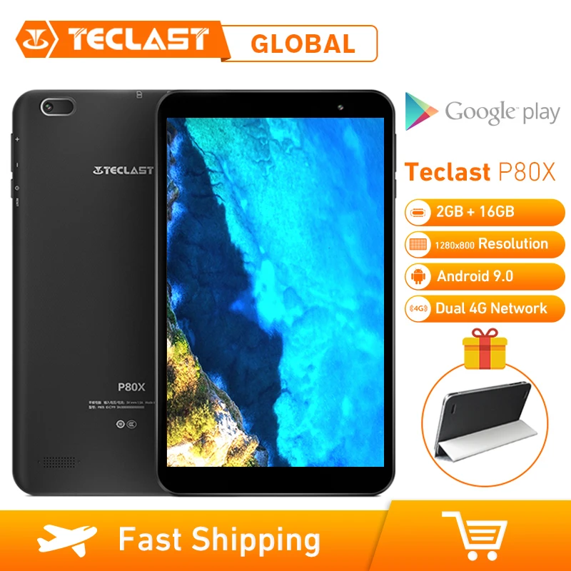 

Teclast P80X 2GB RAM 32GB ROM 8inch 1280x800 4G Tablet Android 9.0 SC9863A IMG GX6250 Octa Core 1.6GHz Dual Cameras Tablet