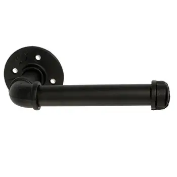 

Retro Water Pipe Towel Rack Bathroom Paper Holder Wrought Iron Toilet Paper Holder Hanging Rack Decorative Frame