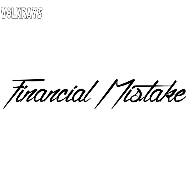 Модная Автомобильная наклейка Volkrays аксессуары для финансовых ошибок и