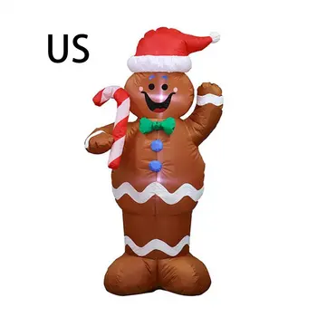 

Christmas Props Inflatable Toys Gingerbread Santa Claus Shape Inflatable Model Funny Performance Props