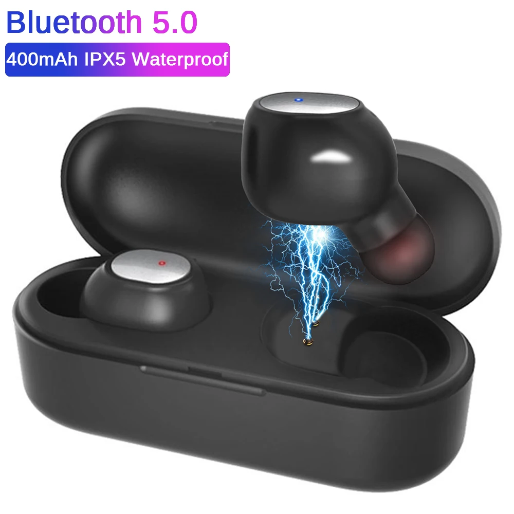 

CALETOP Bluetooth 5.0 TWS Wireless Earphone IPX5 Waterproof Earbuds with Microphone Handsfree 3D Stereo Sound for iPhone Xiaomi