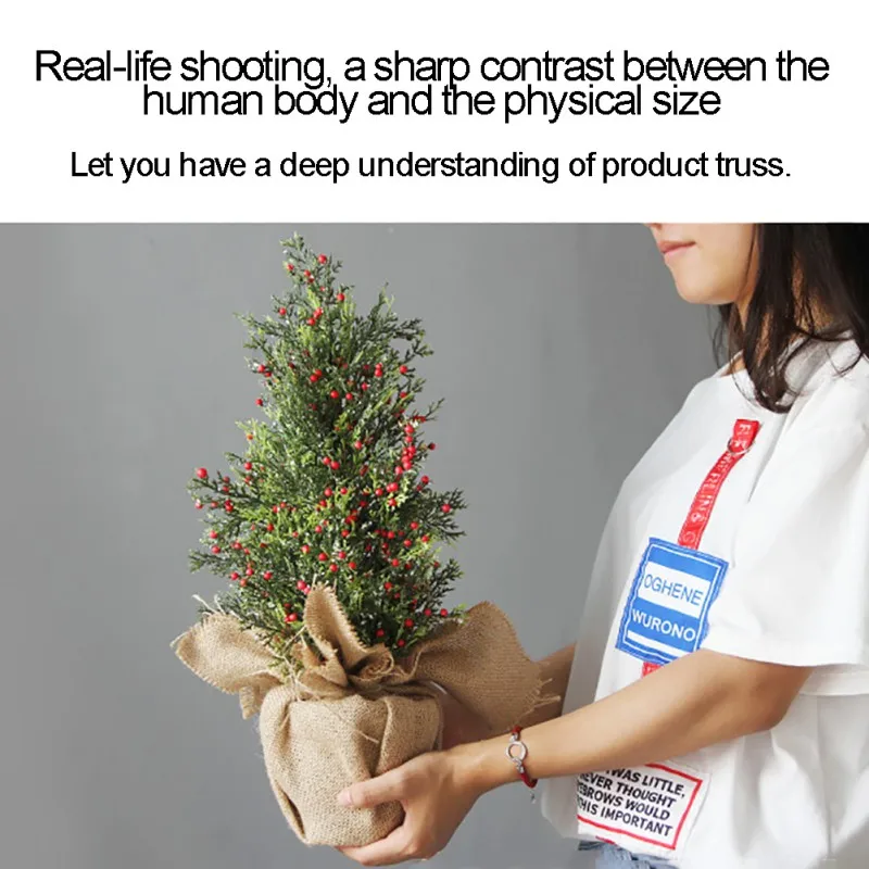 Christmas Tree Decorations Fashion Creative Non-toxic Mini Diy Artificial Christmas Tree Counter Simulation Arrangement Ornament