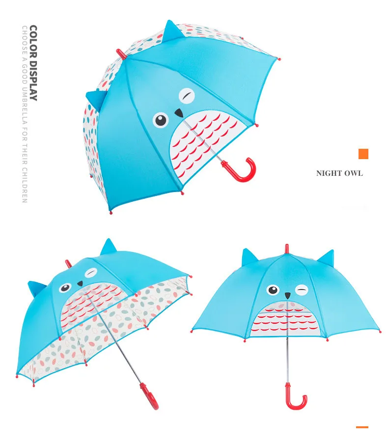 MODIS TOUS мультяшный детский зонтик для девочек и мальчиков, детский прямой зонтик с длинной ручкой, Подарочный зонтик, распродажа