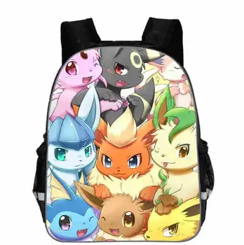 

New Printing 3D Cartoon Pikachu Backpack Kids Pokemon School Bags for Teenager Boys Bagpacks Children Bookbag