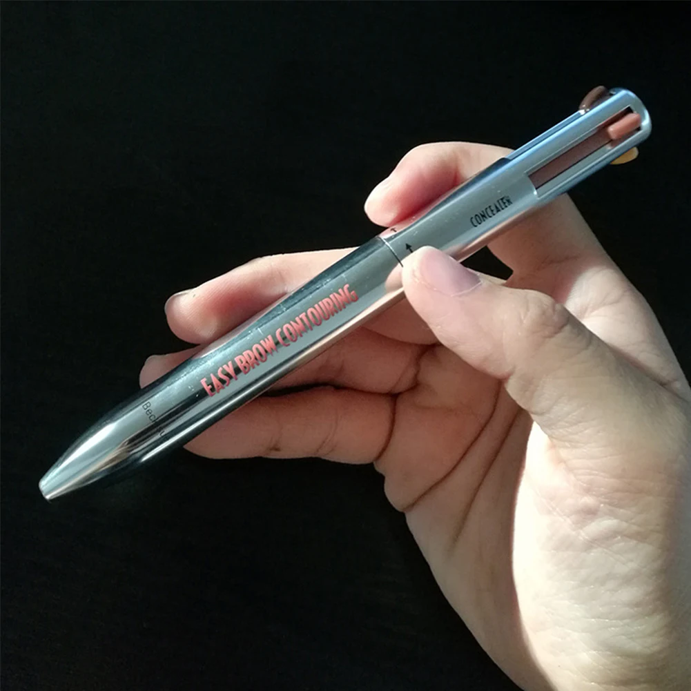 4 в 1 Профессиональный вращающийся карандаш для бровей водостойкий стойкий к поту стойкий косметический доступен в ассортименте оттенков для всех волос