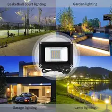 20 Вт, 220 В, водонепроницаемый светодиодный теплый белый прожектор, четыре поколения, декоративная штепсельная вилка европейского стандарта, высокая светоэффективность, без теплового излучения