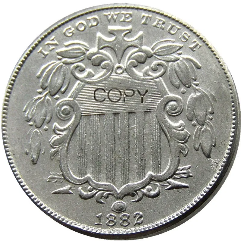US 1882 Shield Five цент копия монеты|coin coins|coin copycoin cent |