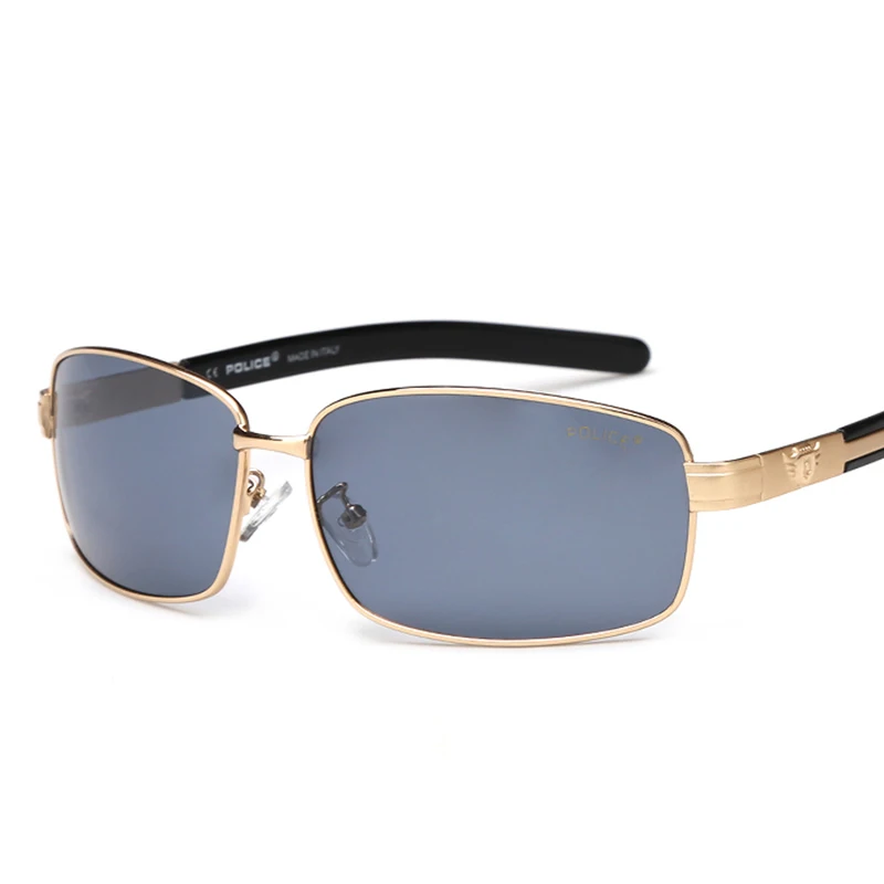 gold frame Роскошные брендовые солнцезащитные очки для женщин, солнцезащитные очки с зеркальной большой коробкой Polaroid, очки с плоскими линзами, очки для вождения, солнцезащитные очки - Цвет линз: gold frame