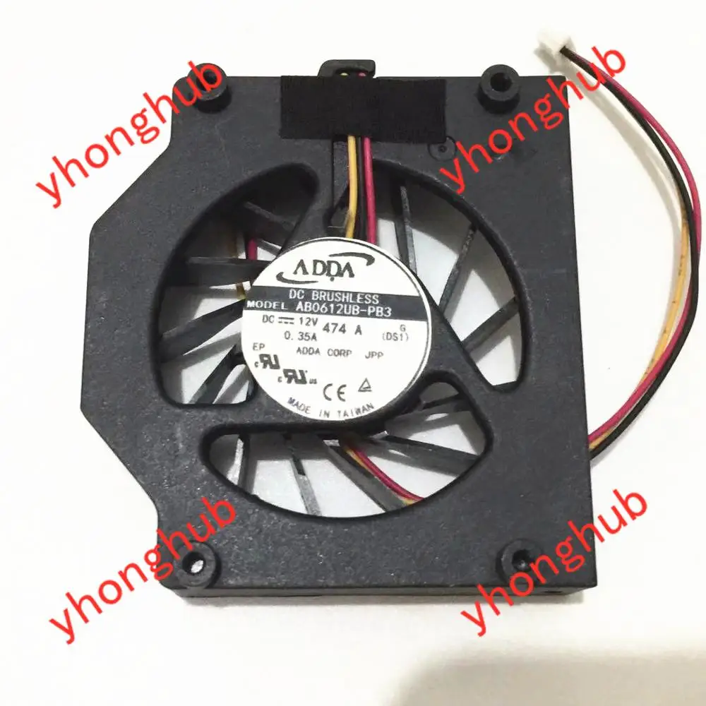 ADDA AB0612UB-PB3 (MP965) Q200 DC 12 В 0.35A 3-провод сервер голые вентилятор