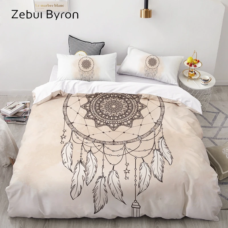 

3D Bedding Set Custom/King/Europe/USA,Duvet Cover Set Queen/King,Quilt/Blanket Cover Set,Bed set Dreamcatcher Retro,drop ship