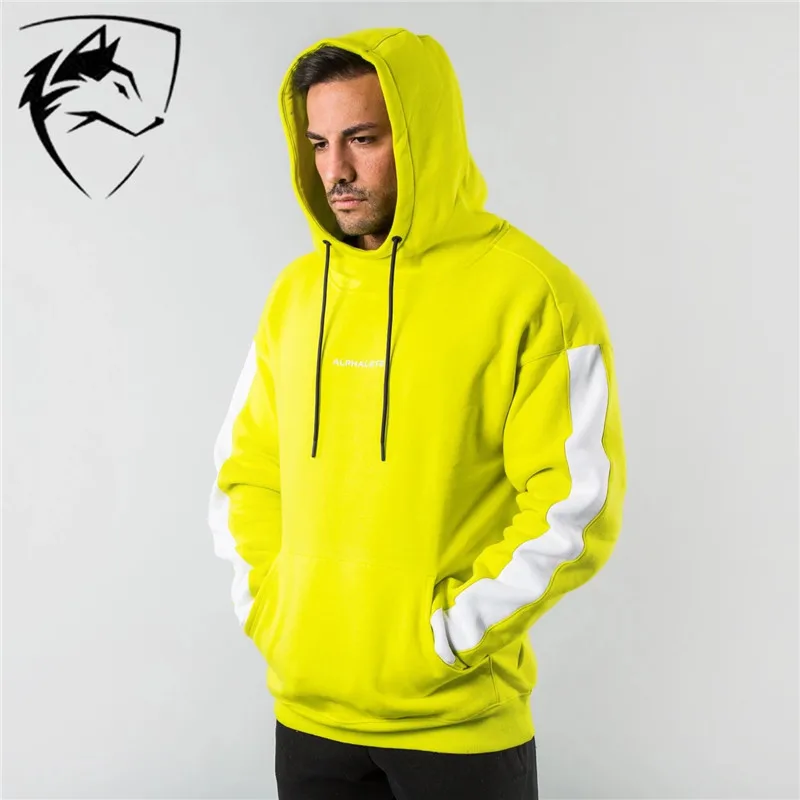 Бренд ALPHALETE мужские толстовки свитшоты Осень зима тренажерные залы для фитнеса