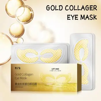 

Golden Collagen Eye Patch Moisturizing Firming Lifting Anti-Aging Removing Dark Circles Removing Wrinkle EyeMask Korean Cosmetic