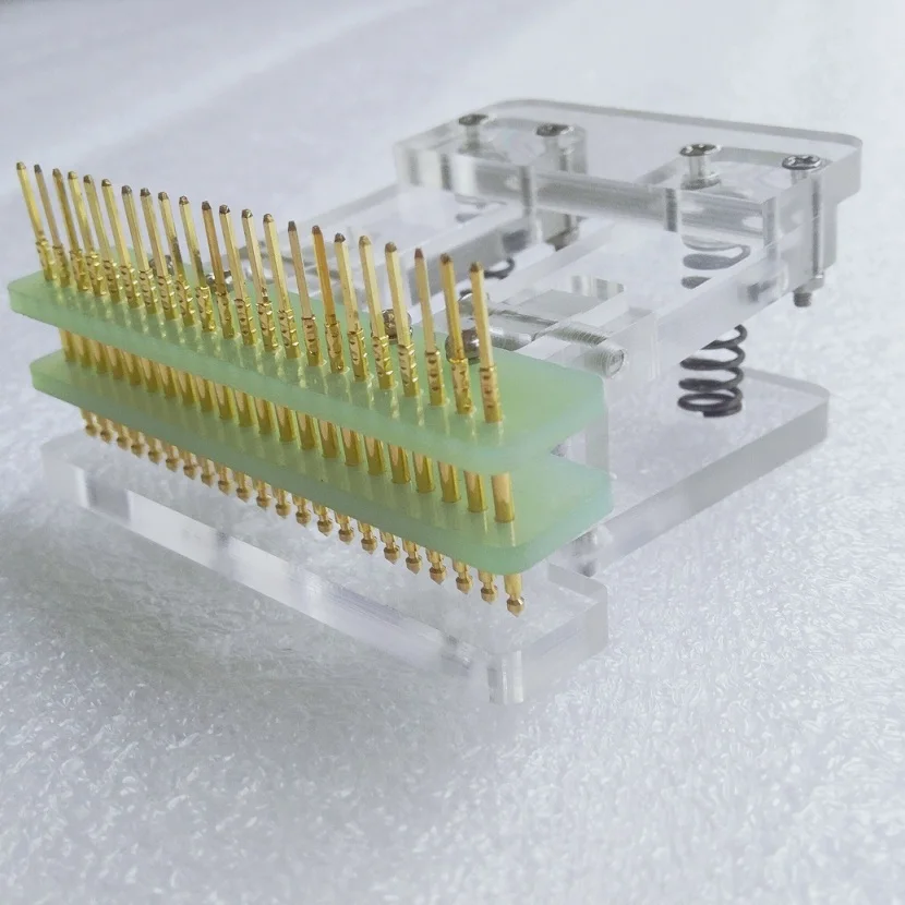 LCD screen test PCB clamp fixture Probe spring needle programming burn downloa 2.54 LCD screen test PCB clamp fixture Probe spring needle programming burn downloa 2.54