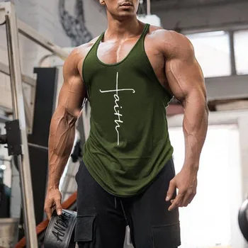 Gym Tank Top Men Fitness Clothing Mens Bodybuilding Tank Tops Summer Gym Clothing for Male Sleeveless Vest Shirts Plus Size 3