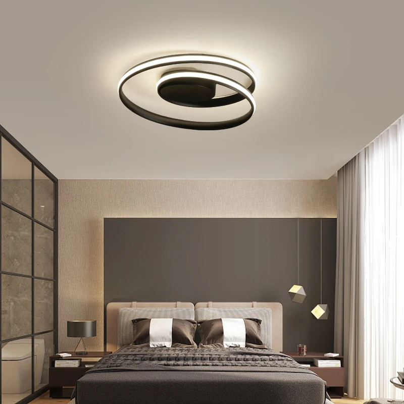 

Modern Circle LED Ceiling Lamp With Remote Controller Bedroom LED Ceiling Light RC dimming Lighting Fixture