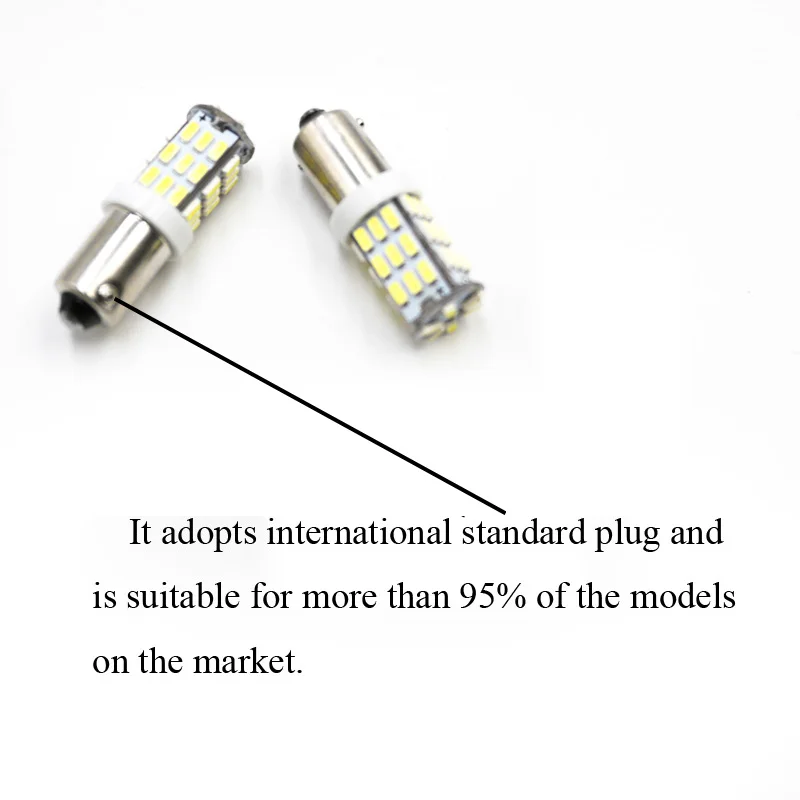 2 шт. BAX9S H6W светодиодный автомобильный светильник теплый белый 42-Smd 3014 парковочные боковые лампы номерного знака DC 12V