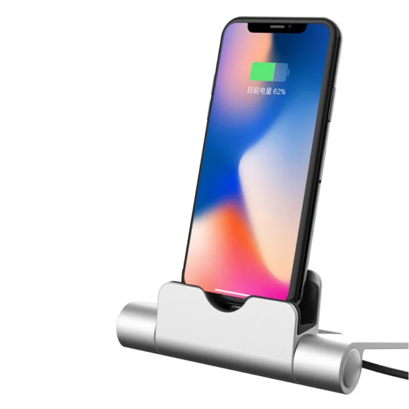 3 Телефон зарядная подставка USB быстрое зарядное устройство док-станция держатель для IPhone/Android телефон с зарядным штекером Micro-USB/type-C - Тип штекера: 3