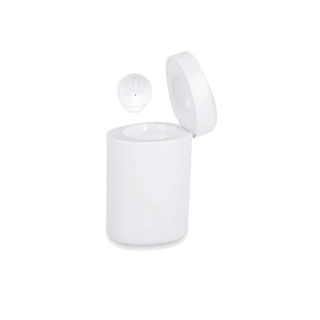 Mini Pods Invisible Bluetooth Car Earphone with Microphone/Waterproof/Nano Size/One key control/Charing Case/15Hours Playtime white