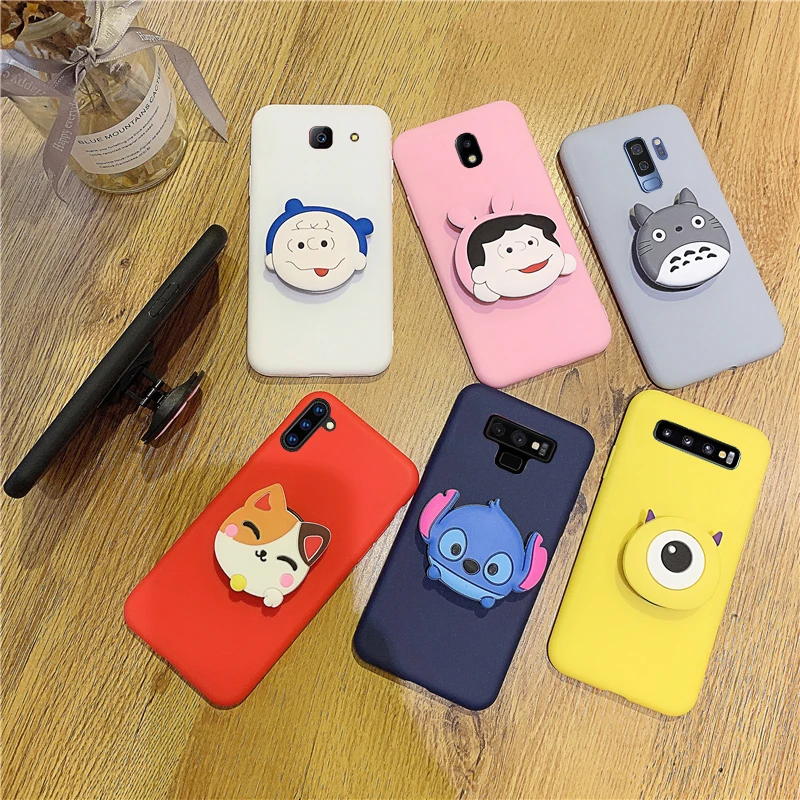 Case Silicone Soft For Samsung Galaxy A50 A30 A20E A60 A70 A10s A2 Core M40 Cartoon Cute Phone Holder Cases