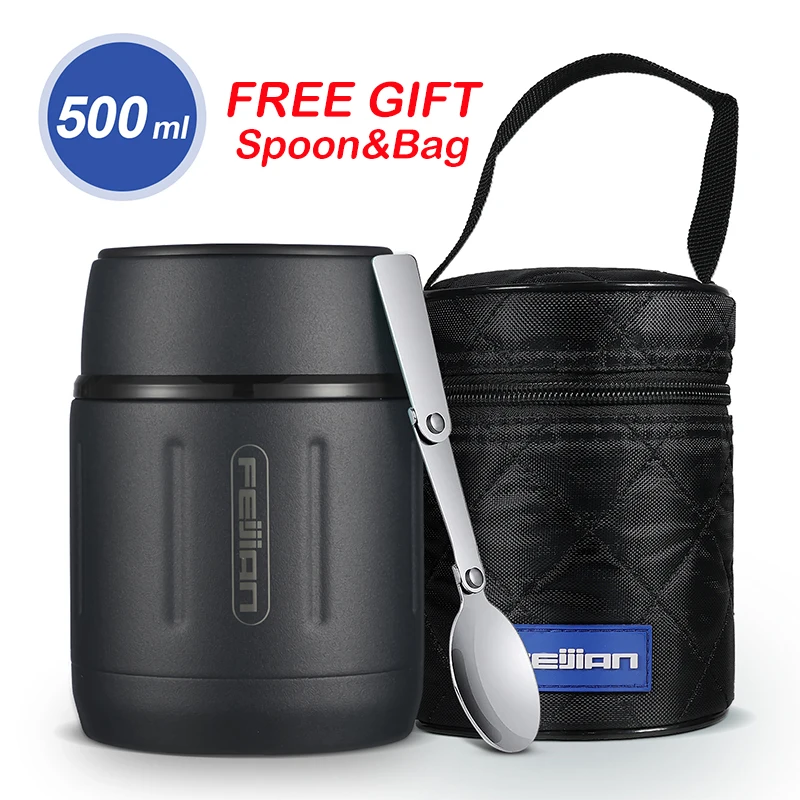 Портативный термос для супа FEIJIAN контейнер еды из нержавеющей стали 500 316 мл/17