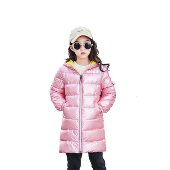 

Winter Jacket for Young Girls Overalls Children's Thickening Warm Clothing Kids Coat Hooded Outerwear for Teenage Girl's Clothes