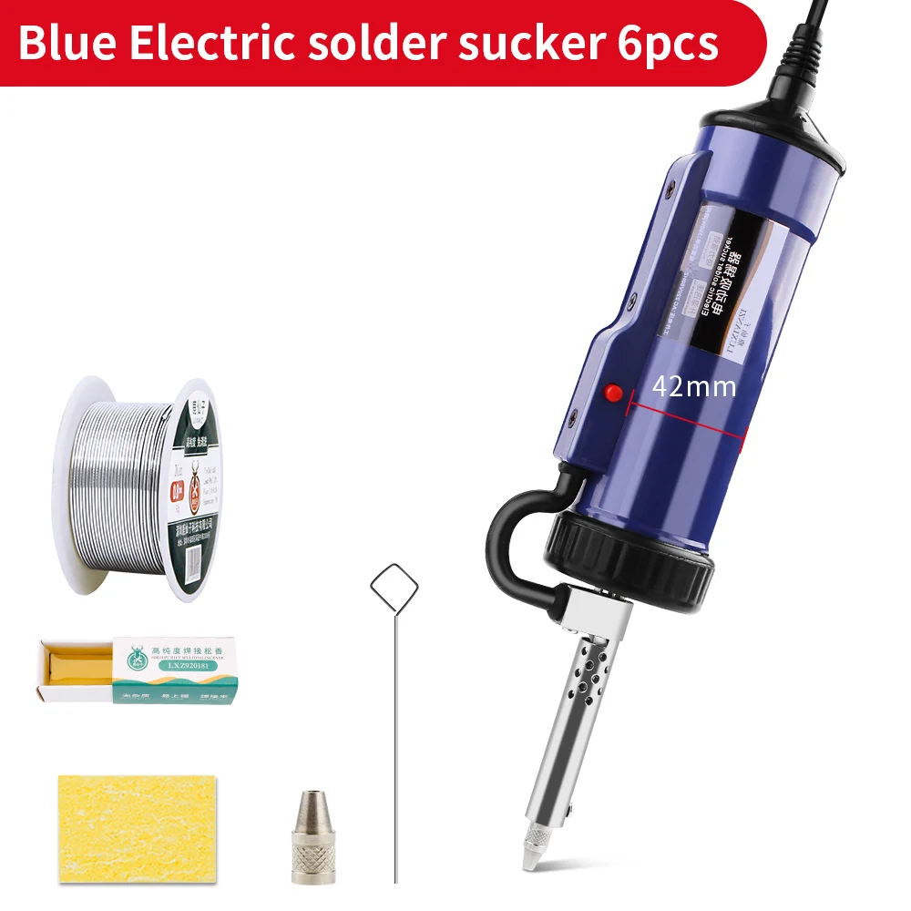 LUXIANZI Powerful Electric Desoldering Pump Suction Tin Vacuum Removal Tool Removal Hand Welding Tools Solder Iron Desolder Gun electric solder Welding Equipment