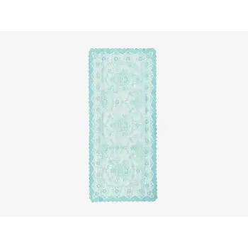 

Knitting Board Patterned Console Cloth Spring Turquoise