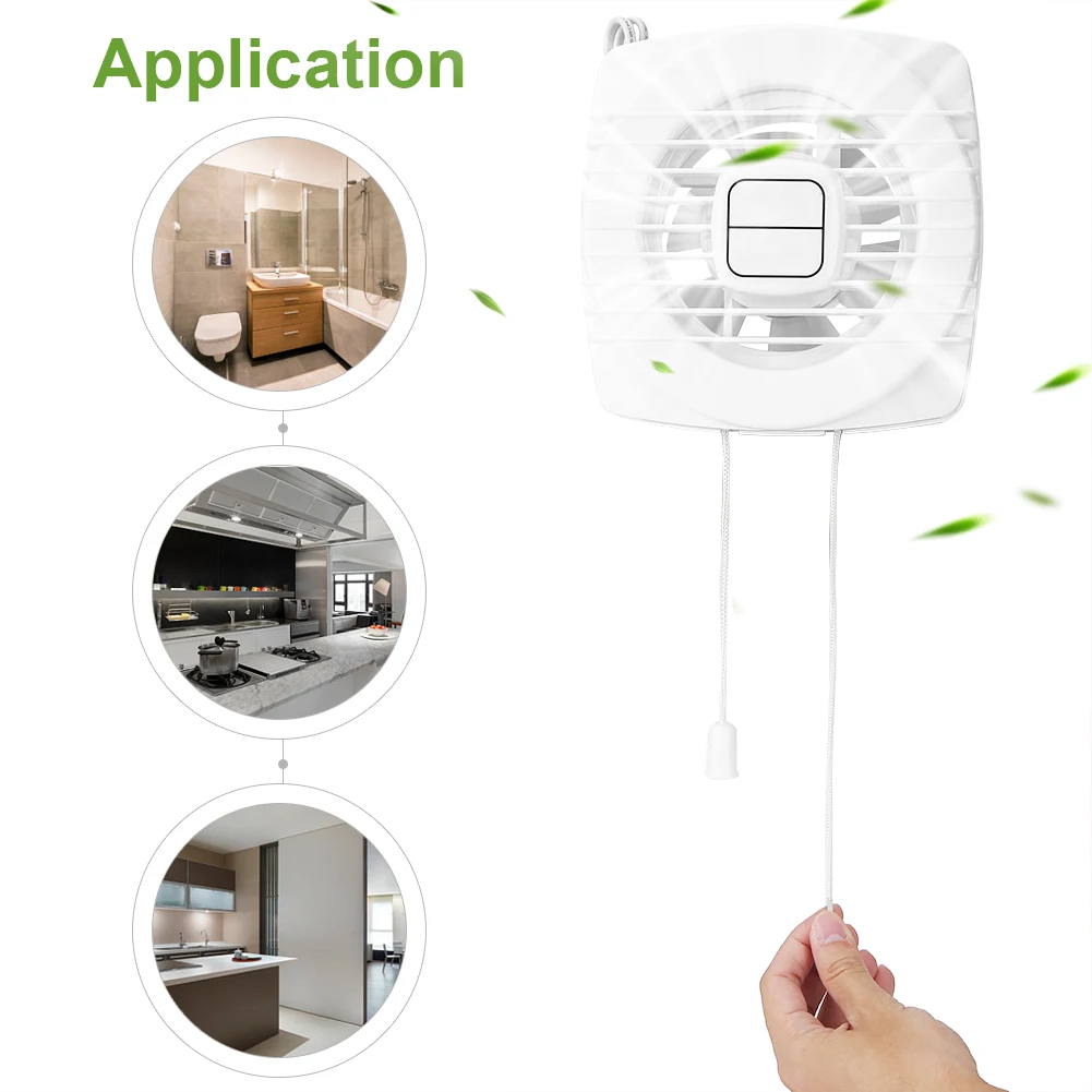 12W 220V для дома, ванны, кухни настенное крепление вентиляционное отверстие вытяжной вентилятор с современный и простой дизайн