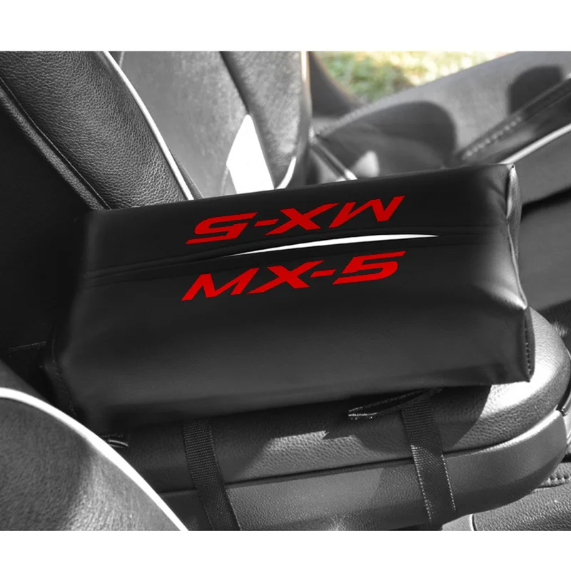 PU автомобильный чехол для салфеток коробка для Mazda MX-5 MX5 контейнер полотенце салфетка бумажная сумка