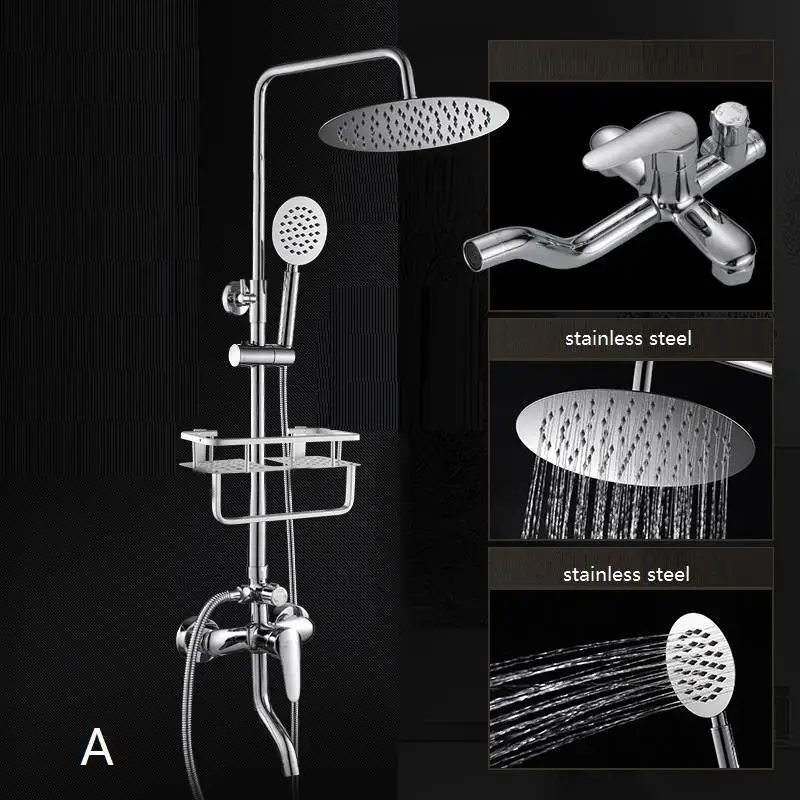 MODEL F Banheiro дуще handdouche углублённые встраиваемые Doccia Лонгборда Ducha Chuveiro Conjunto De Choveiro Eletrico напора Ванная комната душа Системы - Цвет: MODEL F