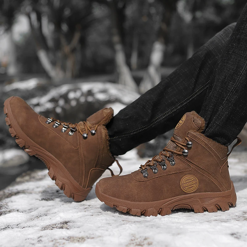 MAISMODA/модные мужские зимние кроссовки; очень теплые дышащие зимние ботильоны на меху; Рабочая обувь; большие размеры 38-47; YL640