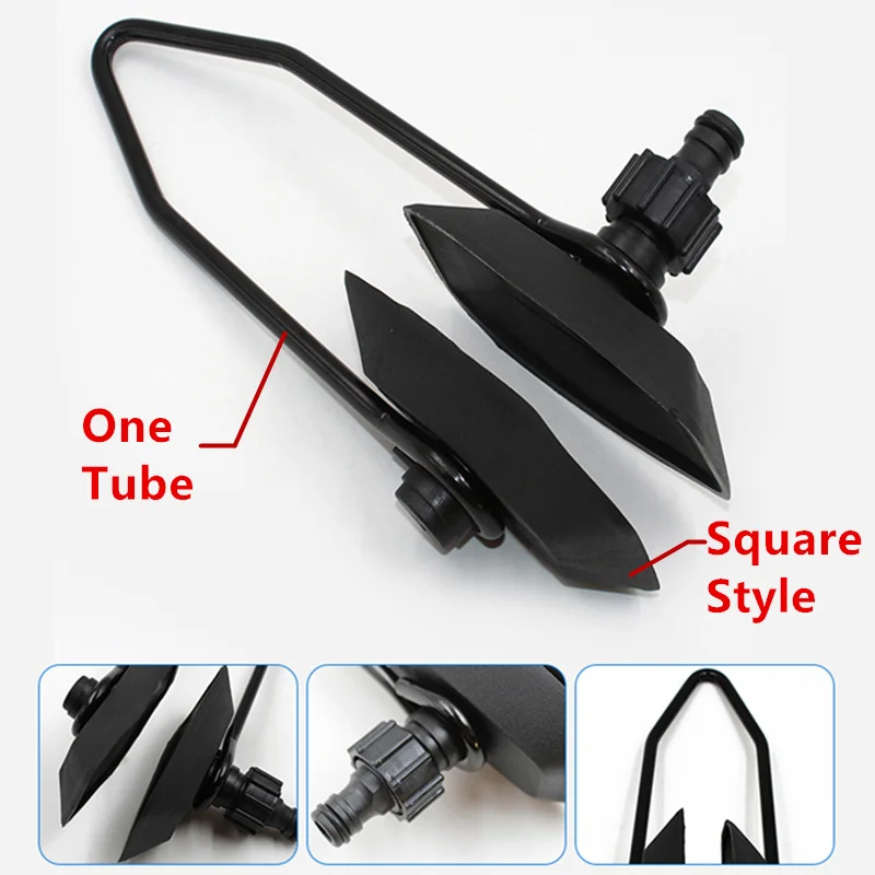 JayCreer Universal Outboard Dual Feed Motor Water Flusher Round Ear Muff Cups For Marine Boat outboard motor water flusher