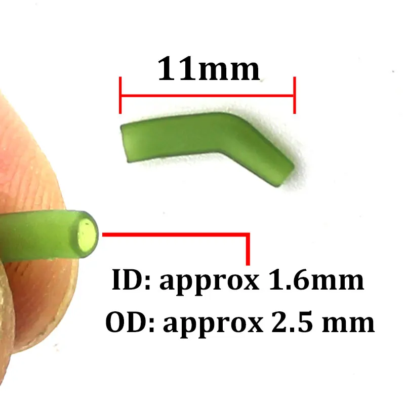 30 Stück Karpfenangeln Zubehör D Rig Kickers Haken Line Aligners Hülse Anti Tangle Sleeve für Haar Ronnie Rigs End Tackle – Detail 2